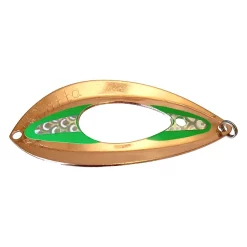 G. Erikssons Fiskeredskap G.E.F Spätta Blinken 68mm - Kobber/GrønnRøyeblink