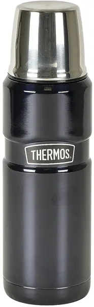 Thermos Stainless King Termos Blå 0,47LTermos I Rustfritt Stål Med Kopplokk