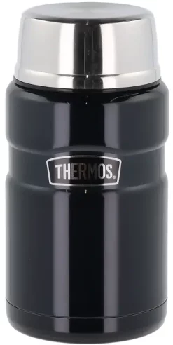 Thermos Stainless King Mattermos 0,71LBlue Mattermos Med Foldbar Skje I Lokket
