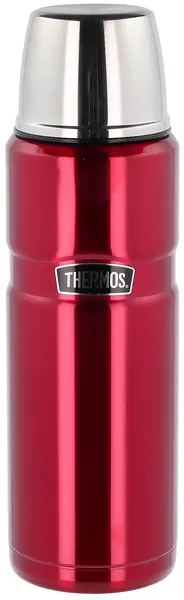 Thermos Stainless King Termos Rød 1,2LTermos I Rustfritt Stål Med Kopplokk