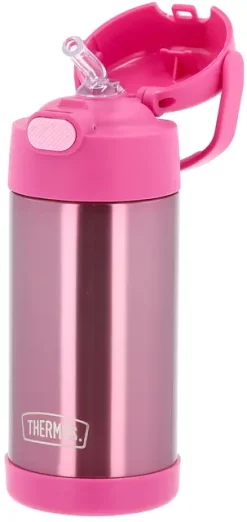 Thermos Funtainer Drikkeflaske M SugerørPink 355ml -Flugor Butik 23630 2 high.640