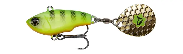 Savage Gear Fat Tail Spin 6,5cm 16gFire Tiger 3 Savage Gear Fat Tail Spin 6,5cm 16gFire Tiger