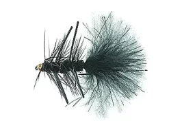 Unique Flies Rubber Leg Wooly Bugger #8 BlackKjøp 12 Fluer Få Gratis Flueboks