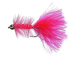 Unique Flies Dog Nobbler #8 Fluo RedKjøp 12 Fluer Få Gratis Flueboks