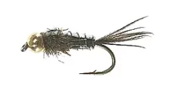 Unique Flies Bead Head Flashback PT Olive #12Kjøp 12 Fluer Få Gratis Flueboks