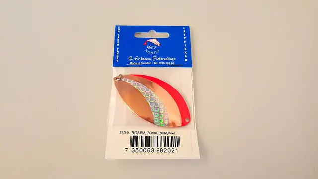 G. Erikssons Fiskeredskap G.E.F Ritsem 16g/70mm KobberRøyeblink 4 G. Erikssons Fiskeredskap G.E.F Ritsem 16g/70mm KobberRøyeblink - Bild 2