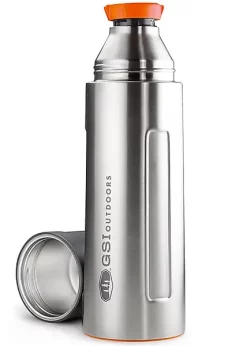 GSI Outdoor GSI Glacier Stainless Vacuum Bottle 1LSilver - Stilren Og Solid