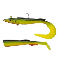 Berkley Power Sandeel Hot Cod 130gFisk Målrettet Med Kvalitets Gummi Jigg
