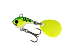 Westin DropBite Tungsten Spin Tail JigChartreuse Ice, 7g