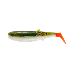 Savage Gear Cannibal Shad 6,8cm 3gOlive Hot Orange 5-pack