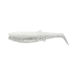 Savage Gear Cannibal Shad 8cm 5gWhite Flash 5-pack
