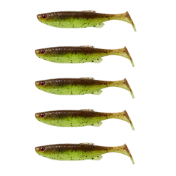 Savage Gear Fat Minnow T-Tail 7,5cm 5gChartreuse Pumpkin 5-pack