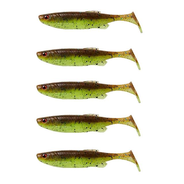 Savage Gear Fat Minnow T-Tail 7,5cm 5gChartreuse Pumpkin 5-pack 3 Savage Gear Fat Minnow T-Tail 7,5cm 5gChartreuse Pumpkin 5-pack