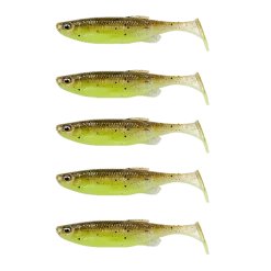 Savage Gear Fat Minnow T-Tail 10,5cm 11gGreen Pearl Yellow 5-pack